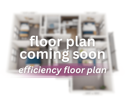 Floor plan for studio, 1 bath, 648 sqft